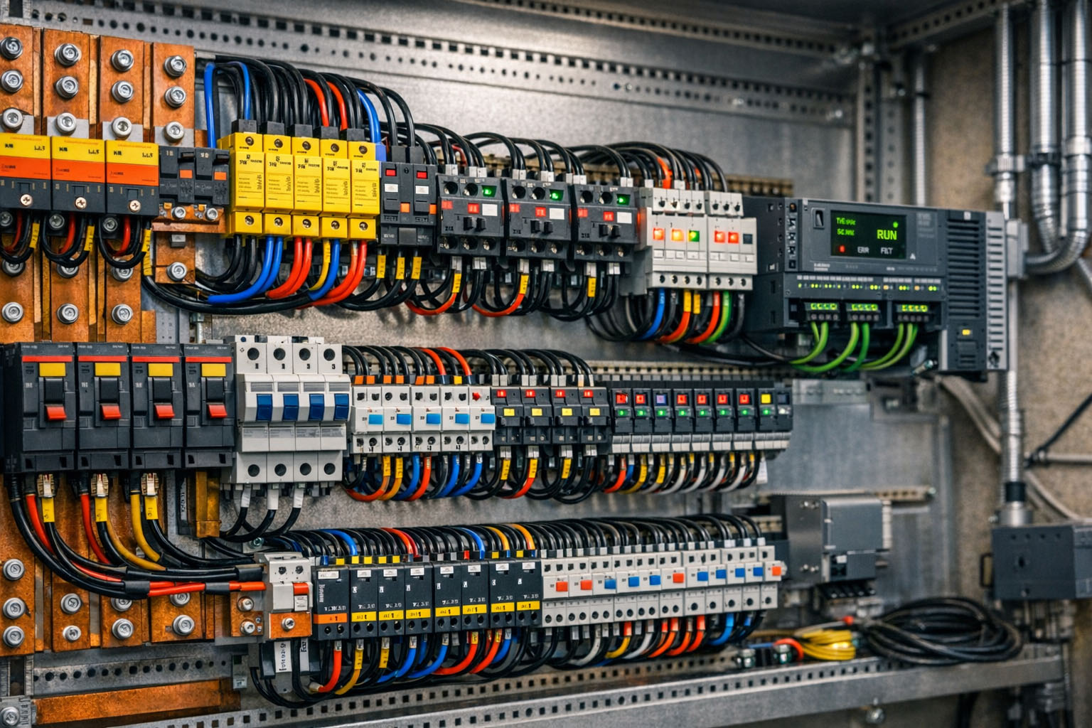 Painel elétrico industrial